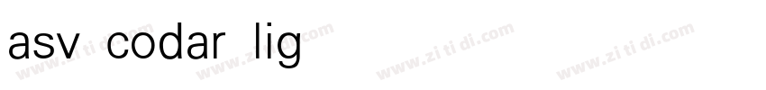 asv codar light下载字体转换